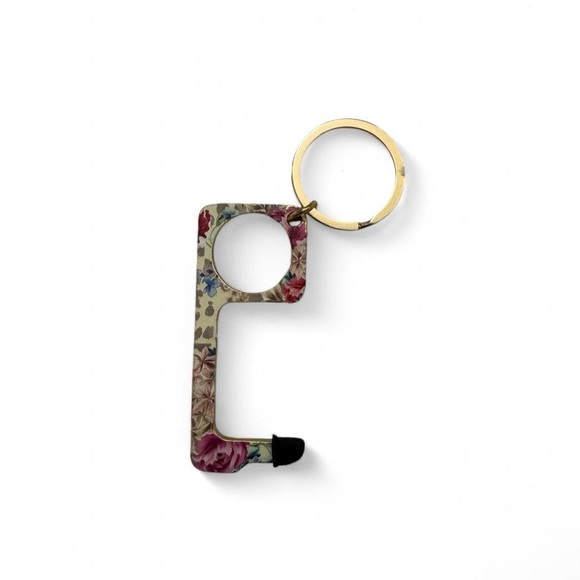 Johnny Was Floral 3 Pack No-Touch Keychain Set NWT - Picture 3 of 5